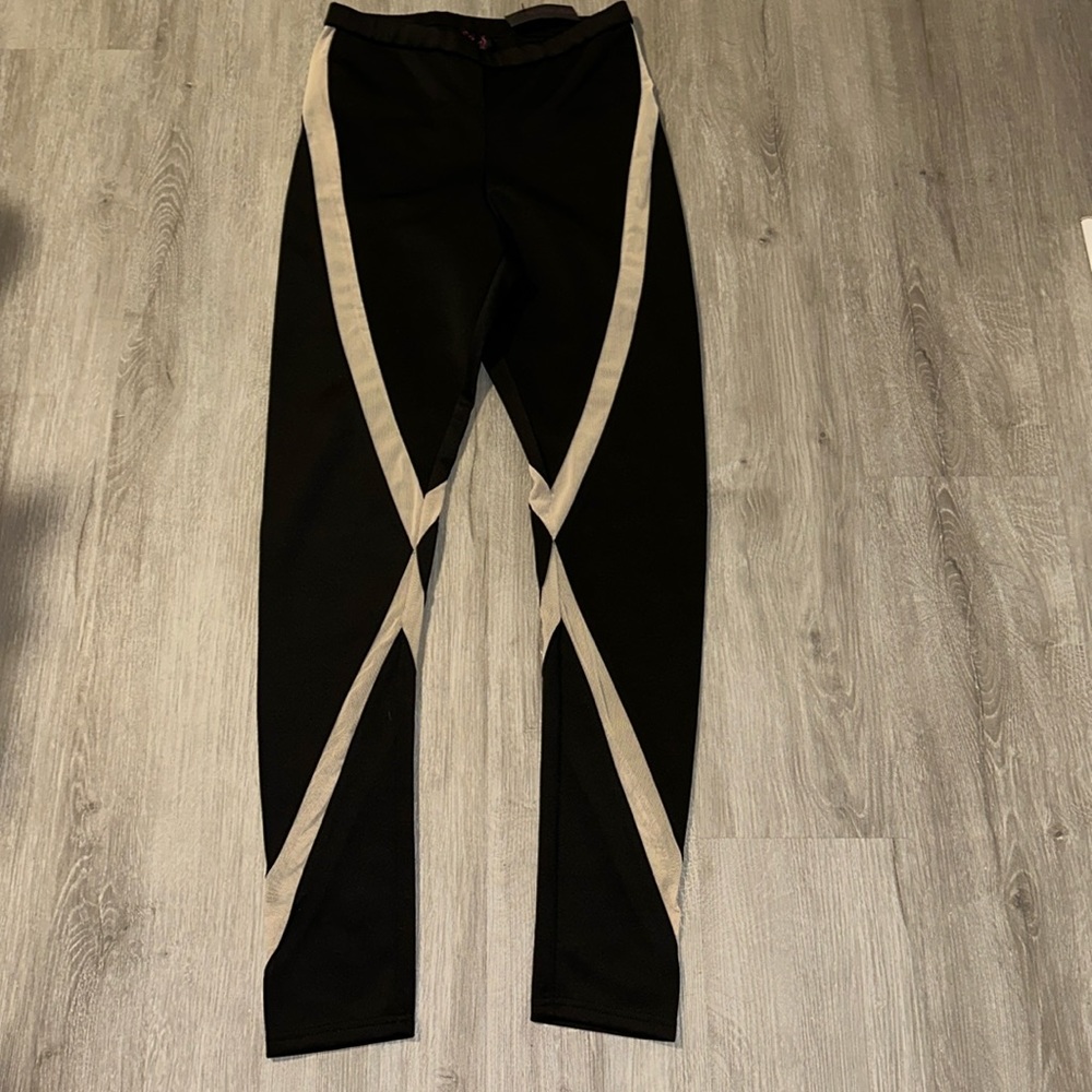 Hot Miami Styles Mesh Bodycon Leggings L